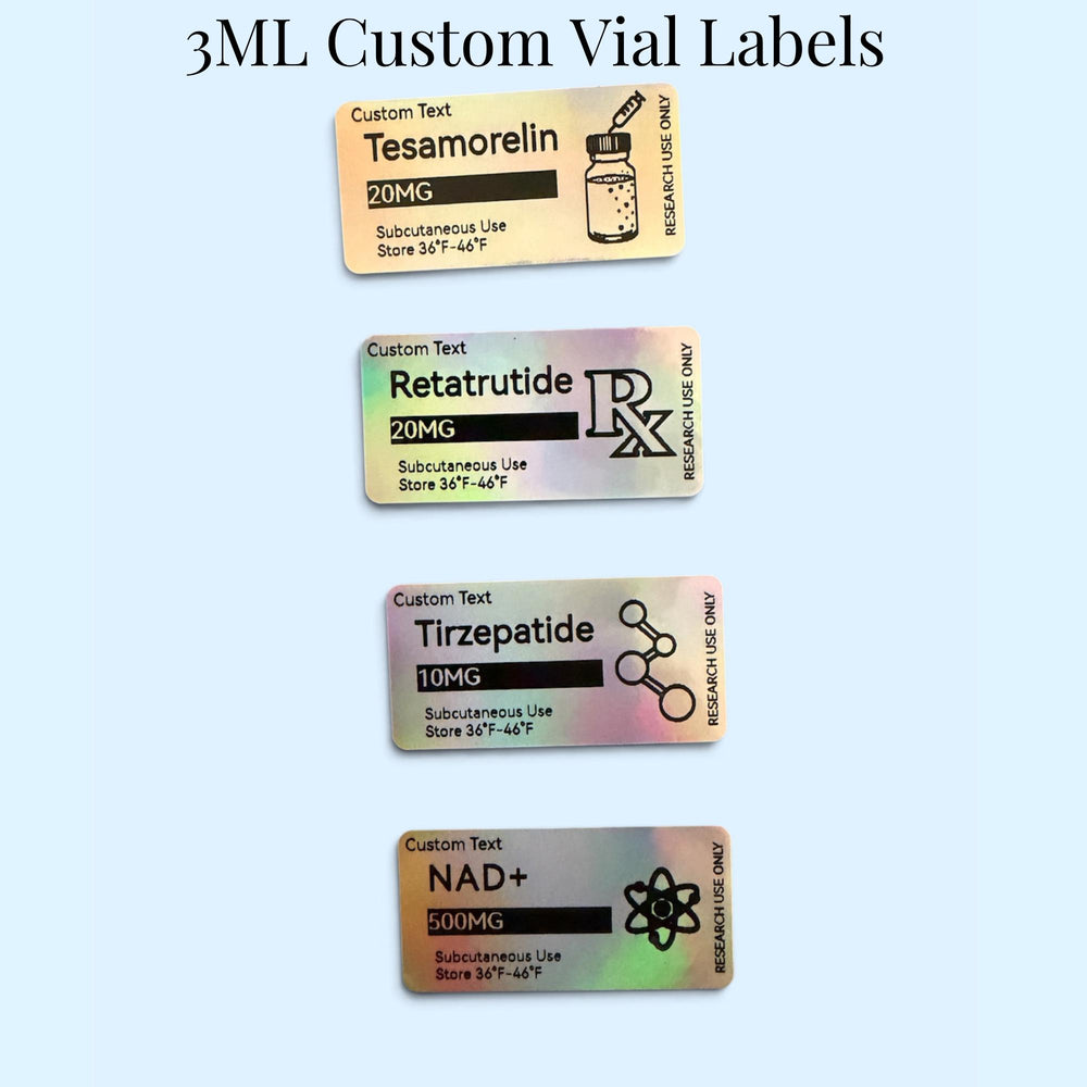 Holographic labels with icon
